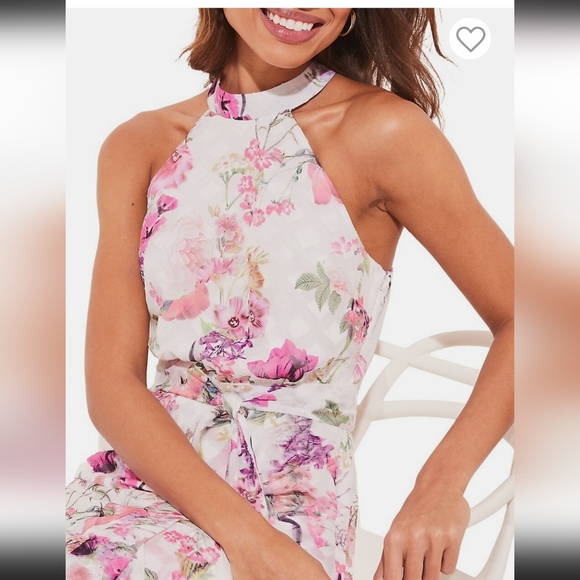 Lipsy Natalia Tiered Halter Dress - Picture 4 of 13